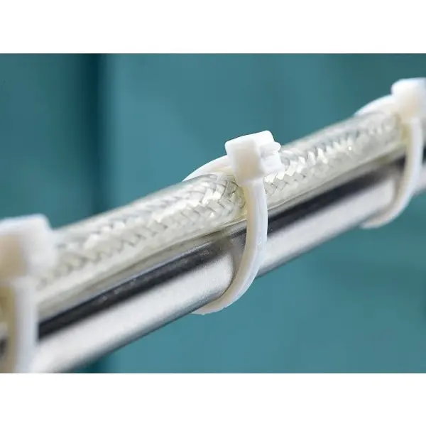 Fascette Stringicavo Bianche 7,6x550mm, 50 Pezzi, Robuste, Resistenti UV per Cablaggi Industriali e Professionali