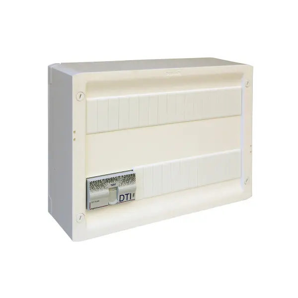 Coffret Basique Grade 2 TV Drivia 18 Modules - 4 Prises RJ45 STP - TV sur RJ Ready - Legrand - 418247