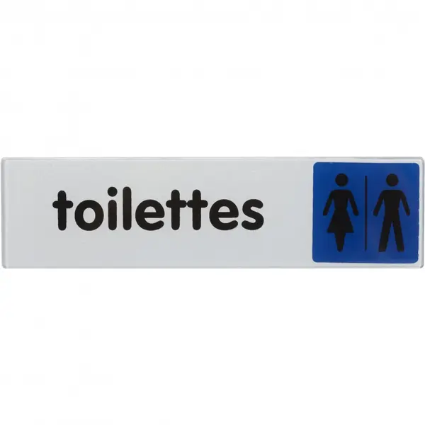 Plaque toilettes h/f en plastique - Novap