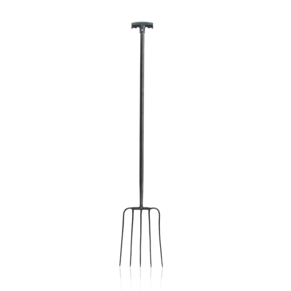 Fourche à fumier 4 dents acier trempé 1,7 kg manche fer VITO