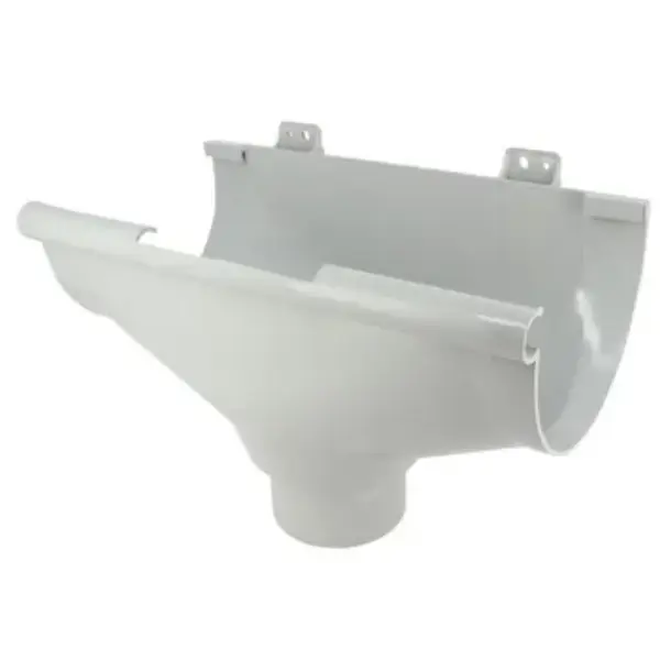 Naissance à dilatation pour gouttière PVC - gris - Ø 100 - T33