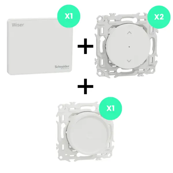 Pack démarrage simulation de présence / séreinité - Wiser - Schneider Electric - PACK-PRES-WISER