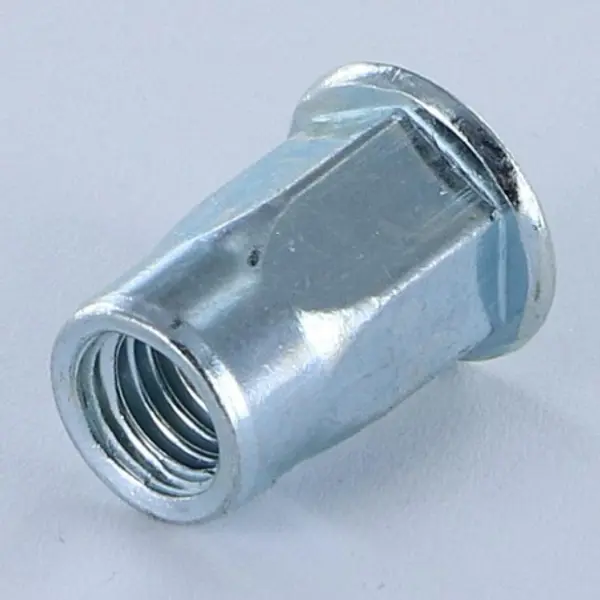 1 x Ecrou à sertir Tête plate TP M5X14 GOFIX ACPSH30 Acier zingué