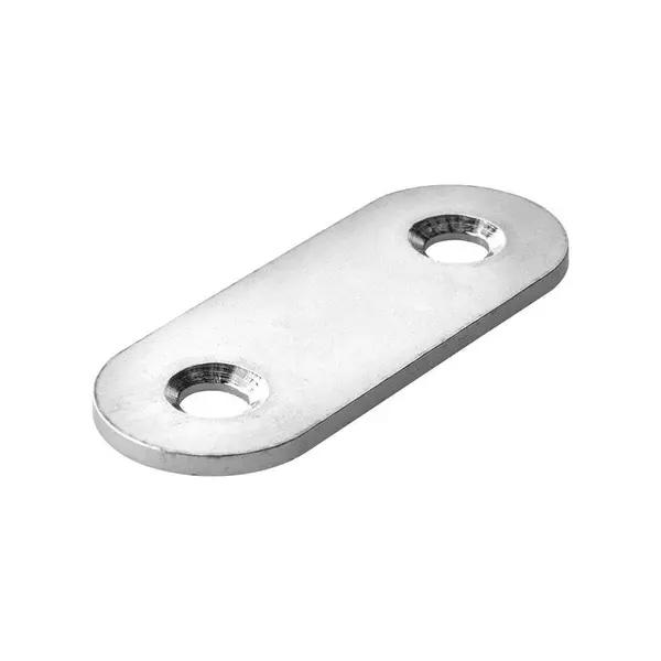 Patte d'assemblage inox mat HETTICH, L. 40 mm x l.15 mm x H.0.2 cm - HETTICH