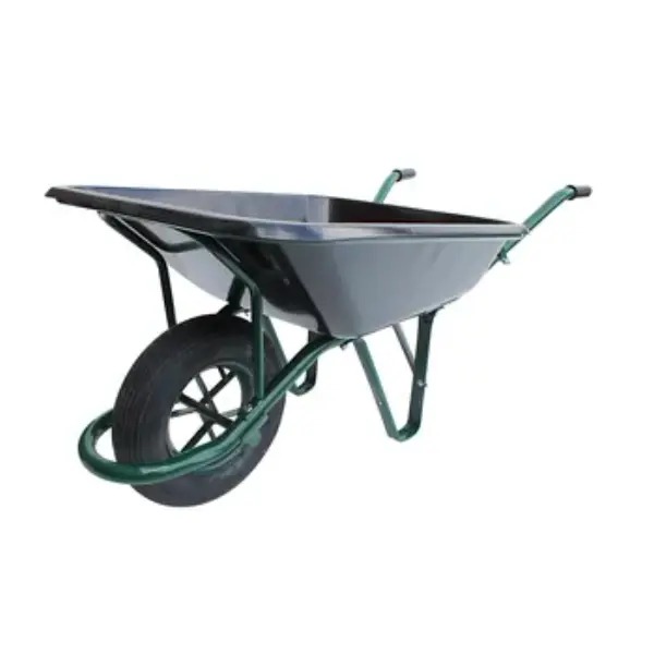 BROUETTE LA ROBUSTE 100L NOIRE ROUE GONFLEE