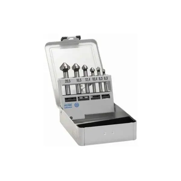 BOSCH Coffret de 6 fraises coniques à lamer queue cylindrique - Réf. 2608597527