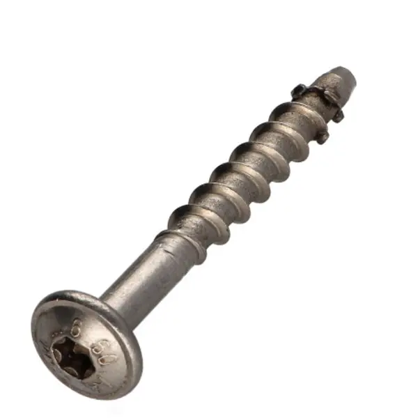 1 x Vis béton Tête Bombée TORX T30 Inox A4 7.5X50