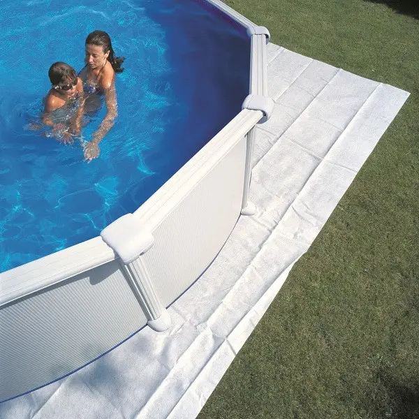 Tapis de sol 2,50 m x 2,50m pour piscine Ø3m, épaisseur 100g/m² - GRE POOLS