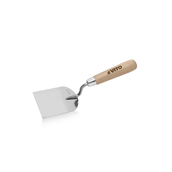 Truelle de plâtrier 70 mm acier inoxydable bois VITO