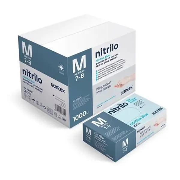 Guante Nitrilo Nitriflex Azul 100U T/M