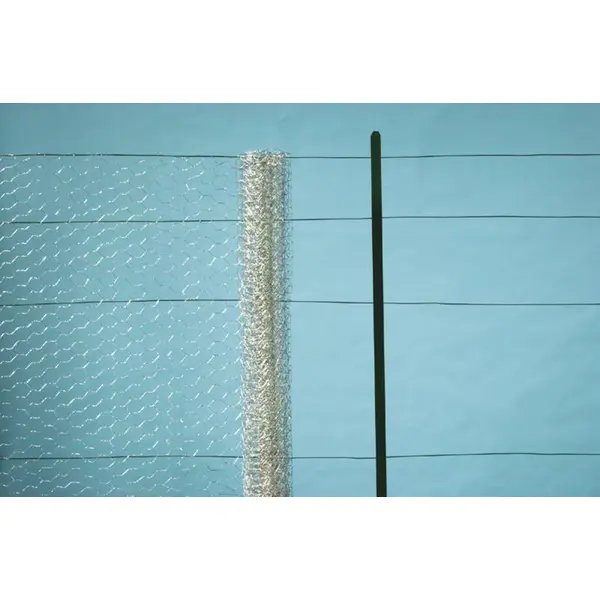 Grillage métalique 1,5 x 25 m - maille 41 x 0,8 mm - structure hexagonale - triple torsion - Nortene