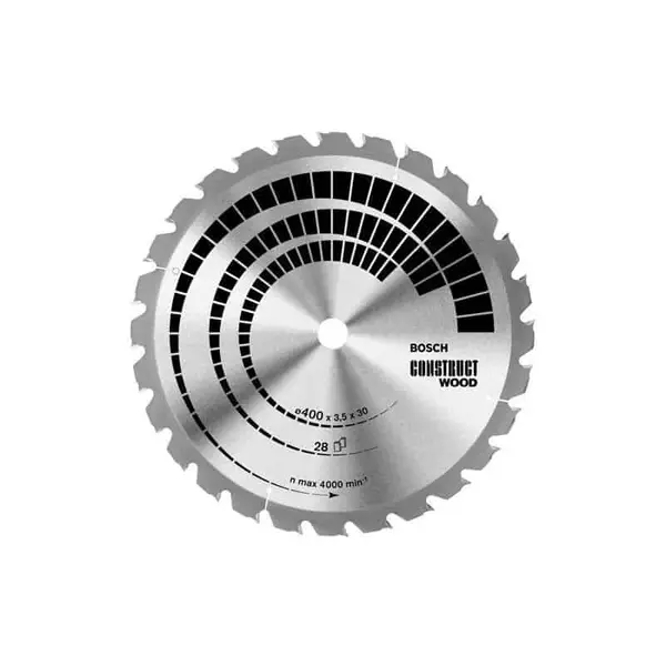 BOSCH Lames de scie circulaire de table Construct Wood - Bois