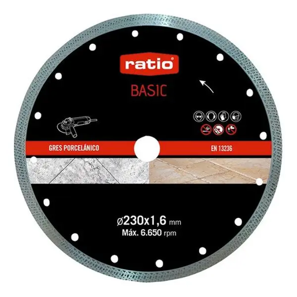 Disco Turbo Porcelanico Ø230 Basic Ratio