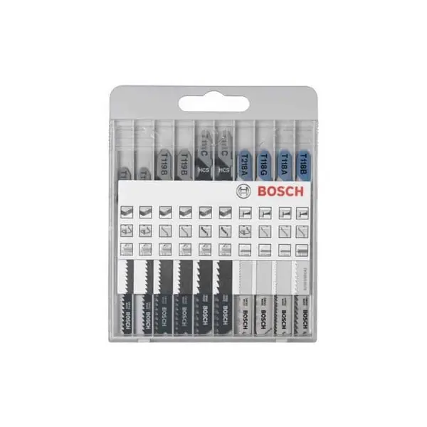 BOSCH 10 lames pour scie sauteuse Xpro Wood et Metal - 2607010630