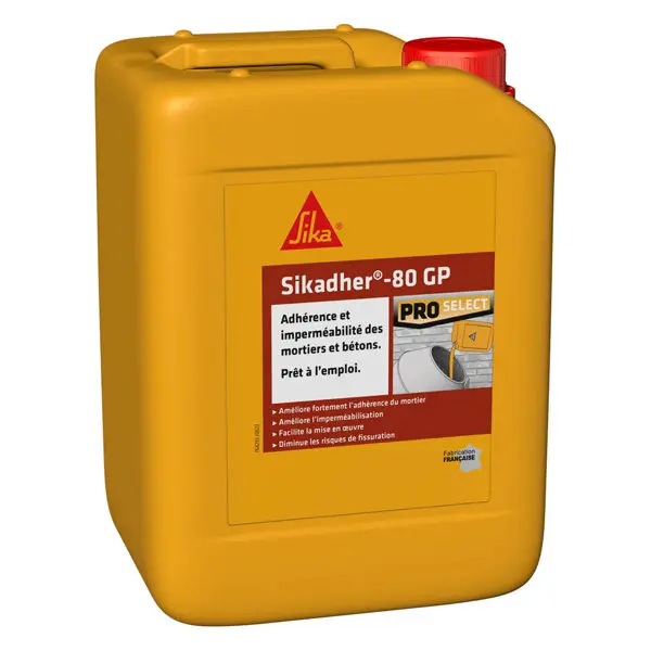 Résine d'accrochage Sikadher-80 GP blanc, en bidon de 5 L