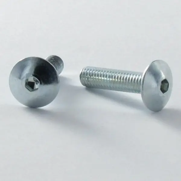 1 x Vis Poelier M6X20 Clé de 5 HC5 Acier zingué