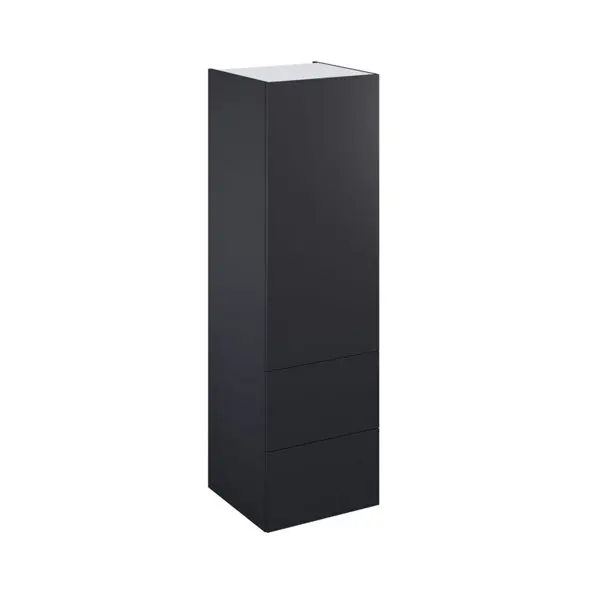 Colonne Dorice anthracite mat l.60 x h.201 x p.60 cm 1 porte + 2 casseroliers avec 1 tiroir intérieur