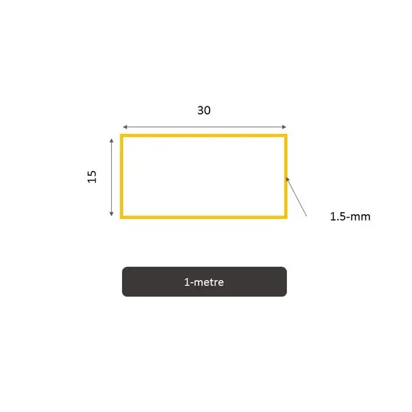 Tube rectangulaire acier S235 / E220