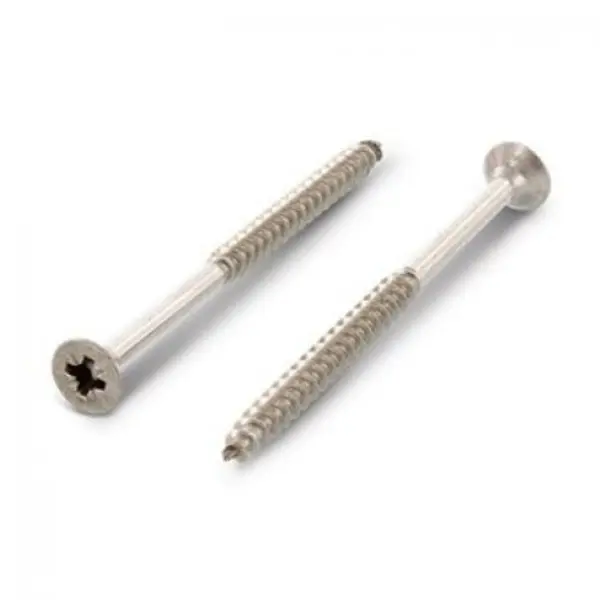 1 x VBA Vis bois agglo Tête fraisée Pozi N°1 3X25 Filetage partiel Inox A4 microvis
