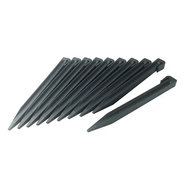 Lot de 10 piquets d'ancrage Etik Fix vert - PP pour bordure ETIK BORDURA - Nortene