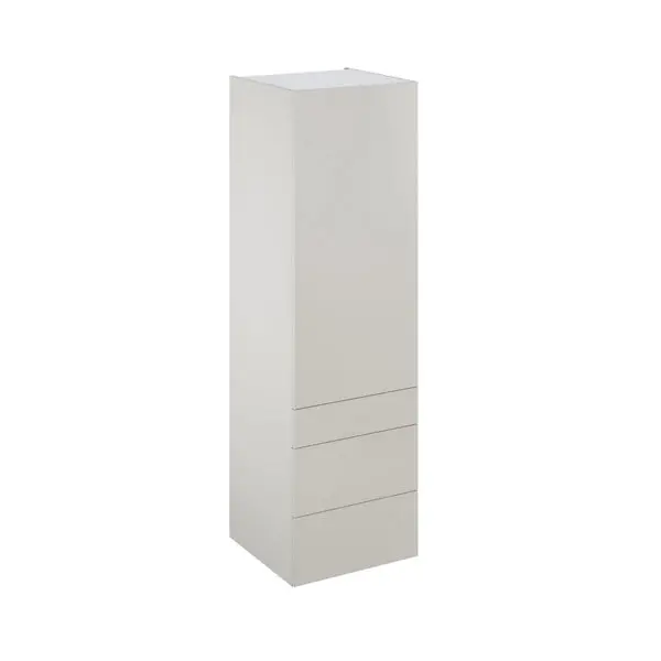 Colonne "Dorice" beige mat l.60 x h.201 x p.60 cm 1 porte + 1 tiroir + 2 casseroliers
