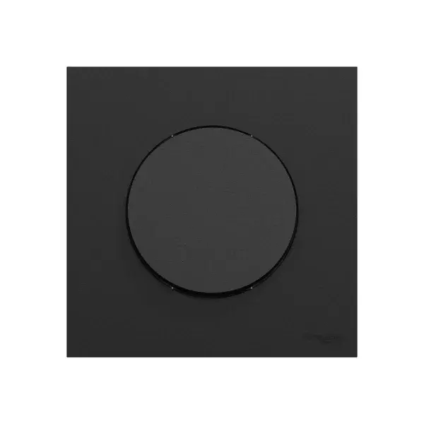 Va-et-vient ou poussoir avec plaque de finition - 10AX - noir onyx - Odace 2025 - Schneider Electric - S940204-COMP