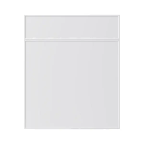 Façade 1 porte + 1 tiroir "Pasilla" blanc l.59,7 x h.71,5 cm