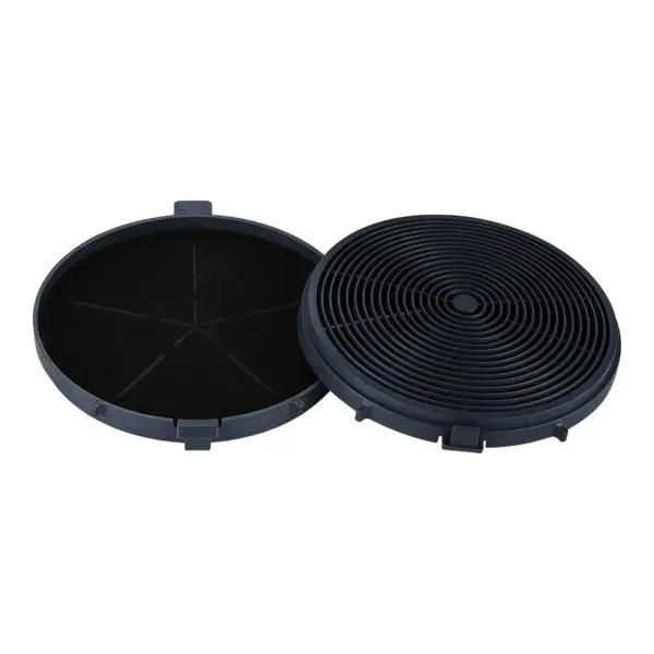 2 filtres à charbon pour hotte "CARBFLT150" - 17 x 120 x 120 mm