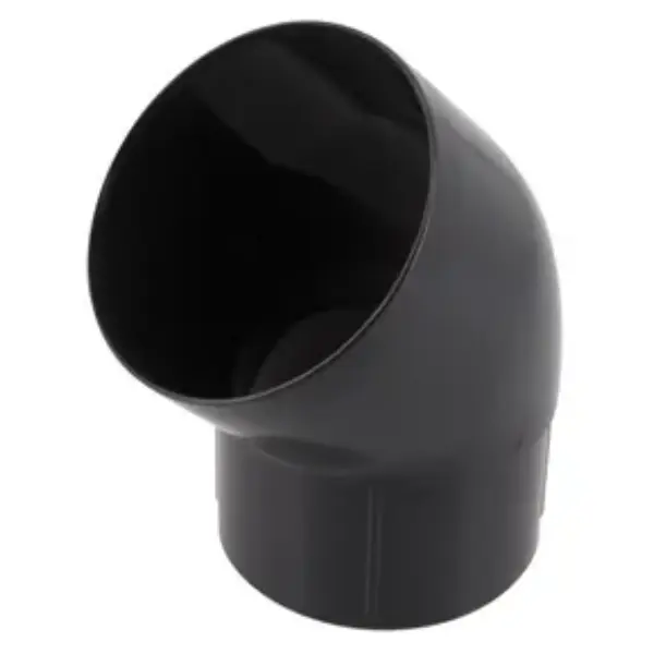 Coude de gouttière PVC Vodalis Mâle/Femelle - gris anthracite - Ø 80 - 45° - T29