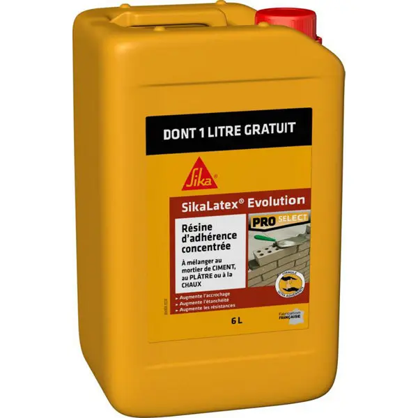 Résine d'adhérence SikaLatex Evolution 5L + 1L gratuit