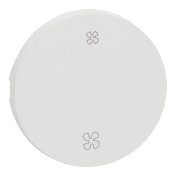 Enjoliveur seul pour va-et-vient ou poussoir VMC Odace Blanc craie - Schneider Electric - S929235