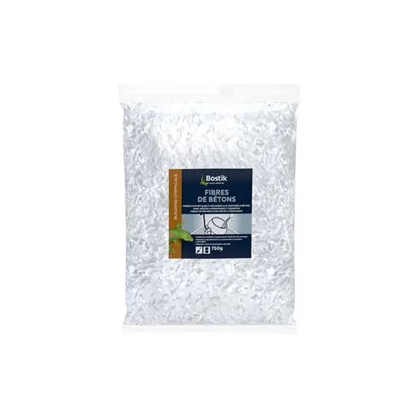 Fibres de béton à mélanger avec le ciment - sachet de 750 g