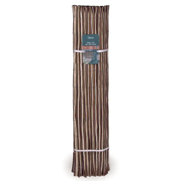 Clôture osier bicolore, tiges fendues - 1,5x3m - Nortene