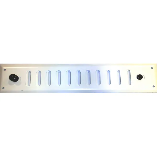 Grille d'aération aluminium laqué, L.24 x l.4.5 cm - Centrale Brico