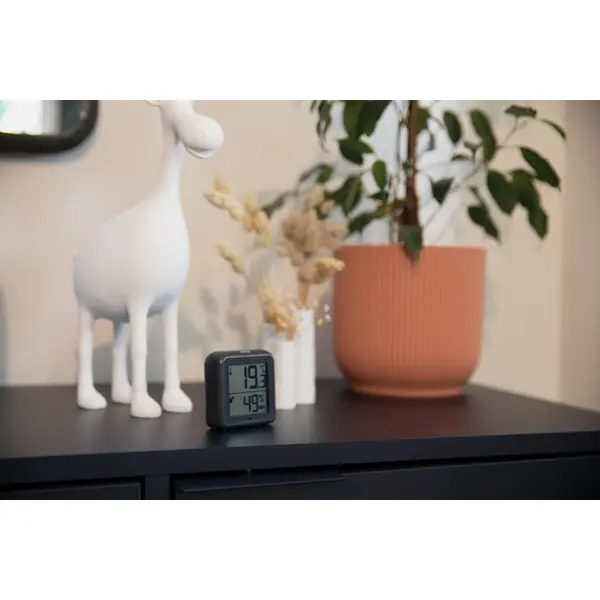 Thermomètre Hygromètre OTIO haute précision gris anthracite - OTIO