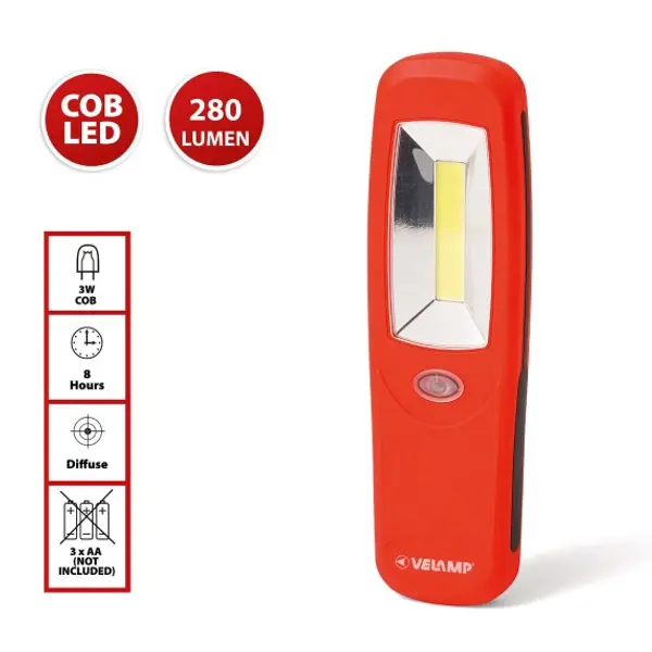 PAGAY: Luce da lavoro COB LED con calamita e gancio
