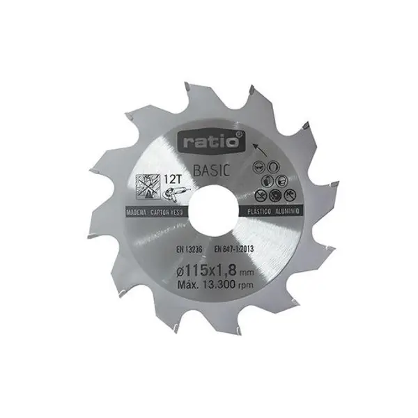 Disco Corte P/Madera Ø 115X1.8X22.23Mm.