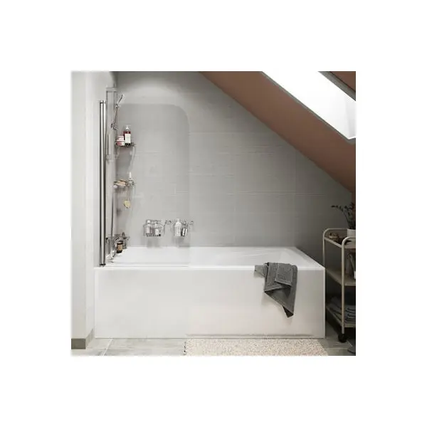 Pare-baignoire "Arkell" 1 volet verre transparent