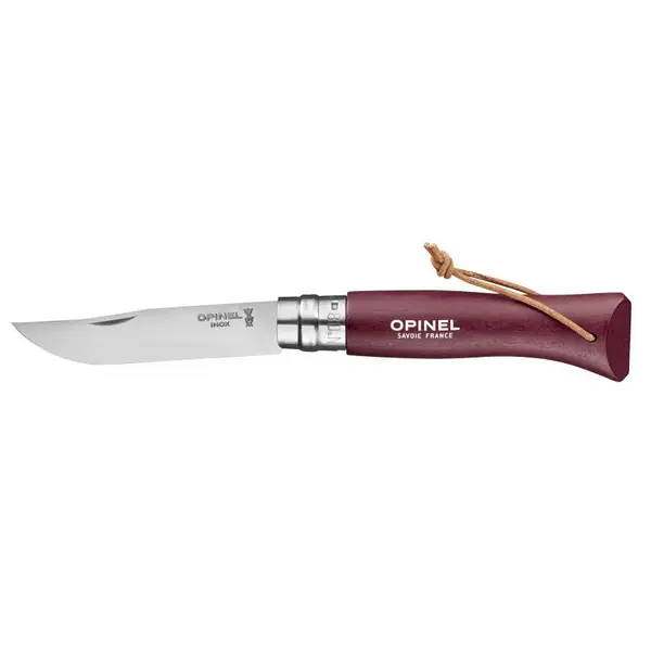Couteau N08 Opinel Baroudeur Grenat - 002213