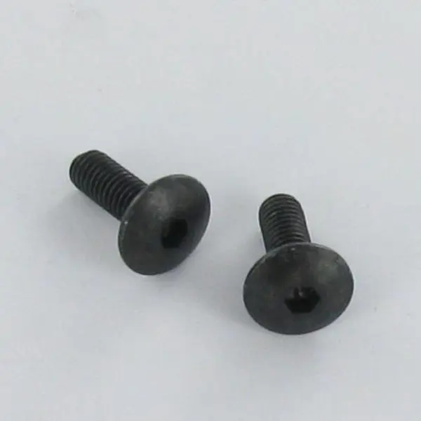 1 x Vis Poelier Clé de 5 HC5 M8X16 Cranté SOUS Tête Diamètre de tête: 14 Acier zingué noir