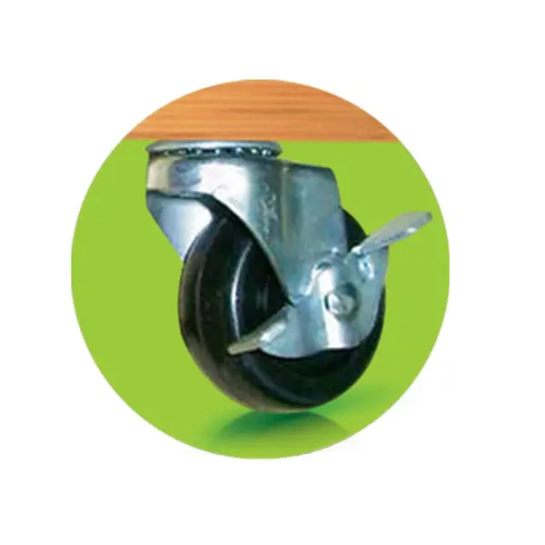 Support à roulettes bois rond "Flora Roll Lasure" - 50 cm - Nortene