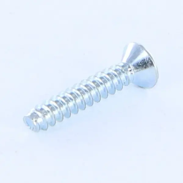 1 x Vis tôle Tête fraisée Phillips n° 2 Sans pointe 4.8X38 Acier zingué