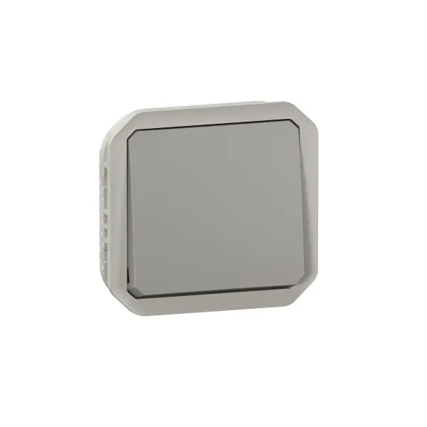 Commande réversible Va-et-Vient ou Poussoir étanche IP55 composable Plexo Gris - Legrand - 069754L
