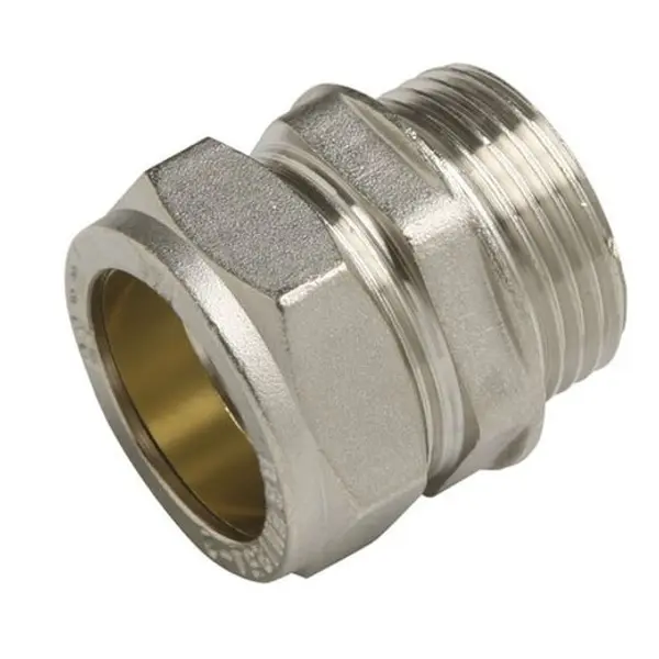 Enlace Macho Latón Niquelado 15X1/2"