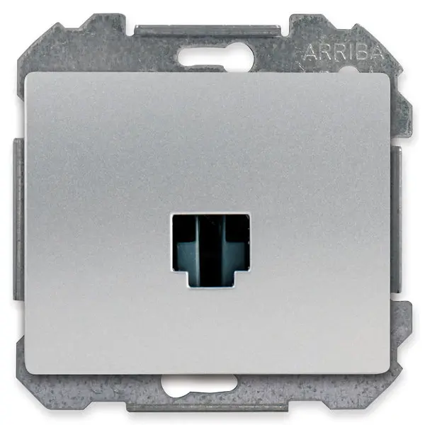 Prise RJ45 à clipser "Delta Iris" silver