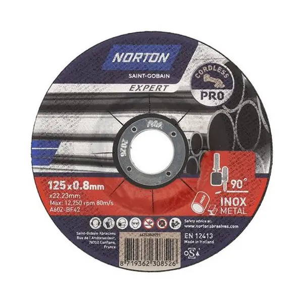 Disco Corte Inox/Metal 125X0.8 Mm.