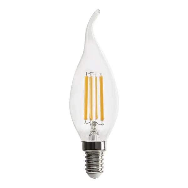Lampadina LED a filamento, "Colpo di vento" C35, 6W/806lm, base E14, 2700K