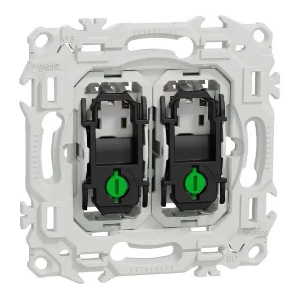 Double va-et-vient ou poussoir 10AX Odace sans enjoliveur - Schneider Electric - S980214