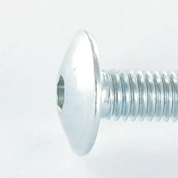 1 x Vis Poelier M6X20 Clé de 5 HC5 Acier zingué