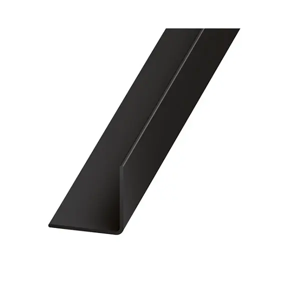 Cornière PVC noir - 15 x 15 mm - 2 m